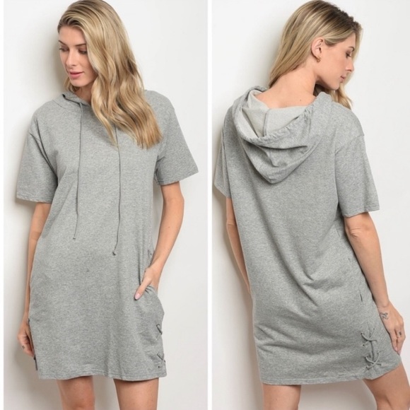 Dresses & Skirts - Grey Hoodie Dress